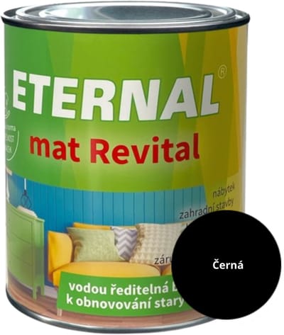 Eternal MAT Revital 0,7 kg, Zwart (RAL9005)