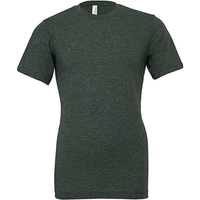Bella+Canvas Unisex Heather CVC Short Sleeve Tee CV3001CVC - Heather Forest - XS