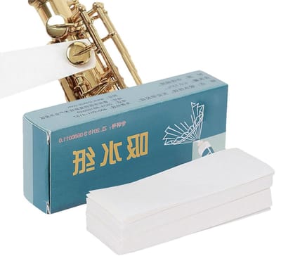 Absorberend Papier - Reinigingsvellen - Instrument Onderhoud - Anti-Plak Eigenschappen - 100 Stuks - Wit