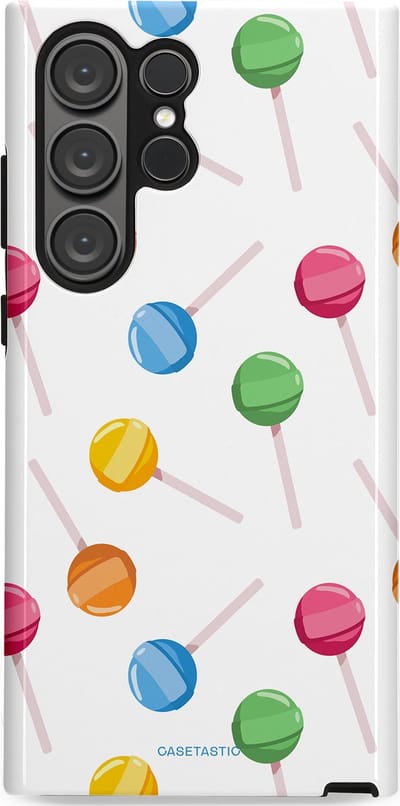 Casetastic Hoesje Geschikt voor Samsung S23 Ultra - Stijlvolle Beschermende Duo-layer Case - Lollybom