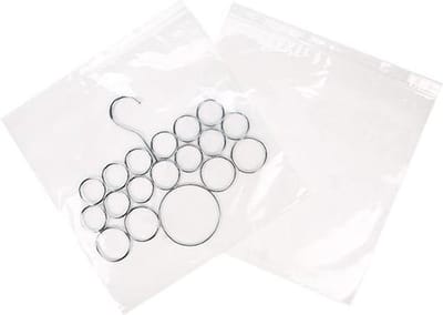 Gripzakken met Ophanggat en Luchtgat 32x32cm50 Micron (100 stuks) | gripzak | ziplock zakken | ziplock zakjes