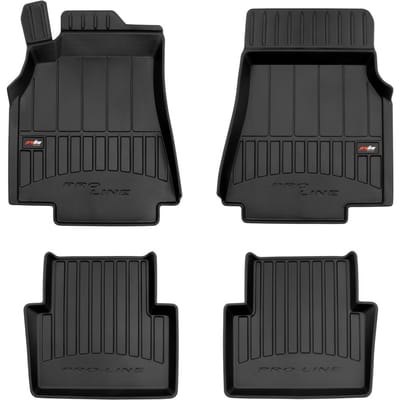 Frogum No.77 Automat / Vloermat - 3D Pasvorm - Geschikt voor Mercedes A-Klasse W169 2004-2012 - TPE Rubber - 4-delig - Hoge Rand 6cm - Zwart