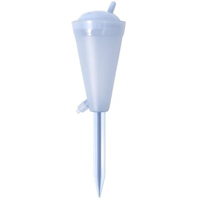 1Pc Trechtervormige transparante automatische druppelaar Home Garden Plant Watering Tool blauw
