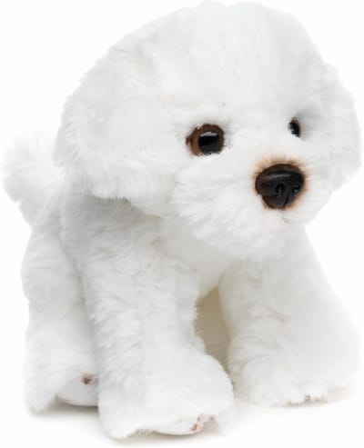 Zittende Malteser Knuffelhond Pluche Dier 13 cm Hoog