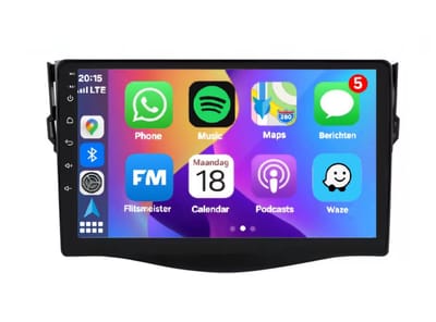Autoradio 2/32 met Carplay en Android auto | Geschikt voor Toyota Rav4 2004-2013 | Radio scherm met Navigatie | 2004 2005 2006 2007 2008 2009 2010 2011 2012 2013 | Rav 4