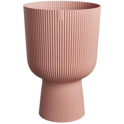 Elho Vibes Fold Coupe 30 - Bloempot voor Binnen - 100% Gerecycled Plastic - Ø 29.5 x H 44.7 cm - Delicaat roze