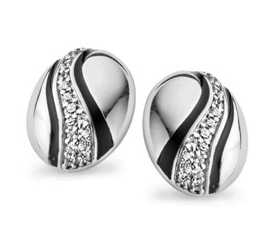 Orphelia ZO-5095 - Oorknoppen Zilver 925 - 1.3 cm - Zirkonia