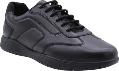 Geox - U45BXD - Vrije tijdsschoenenHeren veterschoenHeren sneakersCasual - Kleur: Zwart - Maat: 43