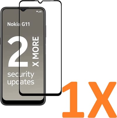 Volledige dekking Screenprotector Glas - Tempered Glass Screen Protector Geschikt voor: Nokia G11 / Nokia G21 - 1