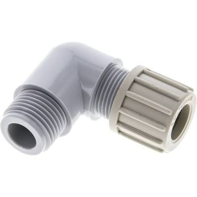 14x12mm & G1/2'' PA L-Vorm Knelfitting Buitendraad 10bar