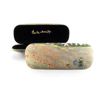 Lanzfeld - Brillenkoker - Veld met Klaprozen - Monet - Hard Case - Microfiber