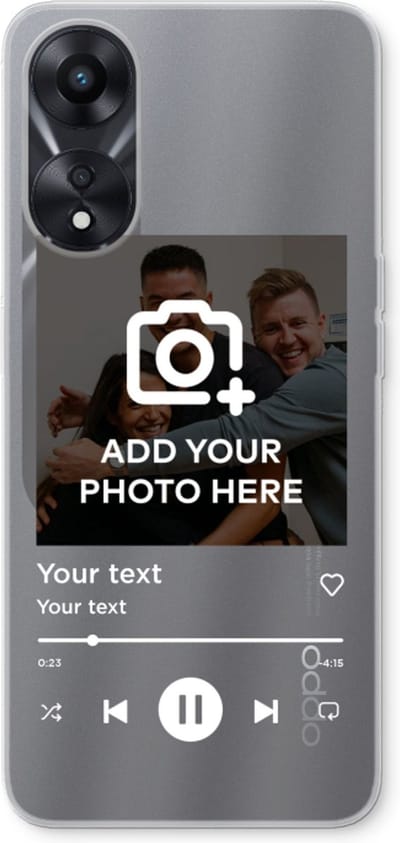 Gepersonaliseerd - Case Company® - Hoesje geschikt voor Oppo A78 5G hoesje - Music Player - Soft Cover Telefoonhoesje - Bescherming aan alle Kanten en Schermrand