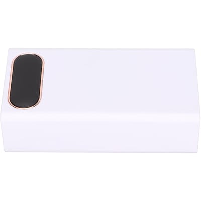 L12 Support de batterie 18650 22,5W Charge rapide Boîtier de batterie externe mobile Chargeur de batterie portable avec écran LCD white