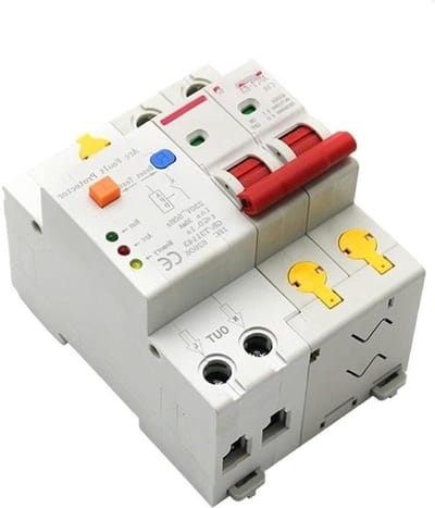 Stroomonderbreker - Aardlekautomaat - Circuit Beschermen - Compact Modulair - 16A 2P - Grijs