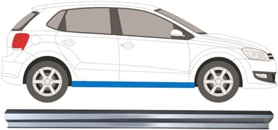Reparatie dorpel voor Volkswagen Polo 2009-2017 / Rechts