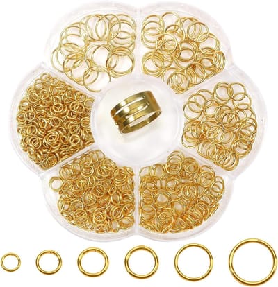 500 stuks open springringen van 304 roestvrij staal voor sieraden maken, kettingen en armbanden, 4 mm tot 10 mm