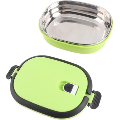 Draagbare Isolatie Thermo Thermische Roestvrijstalen Lunchbox Voedselcontainer voor Buiten Picknick 1 Tier
