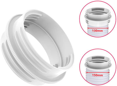 Koppelstuk Mobiele Airco Afvoerslang - binnen 130 mm / buiten 150 mm - verbindingsstuk - Airconditioning Slangkoppelin - Interface afvoerslang - afvoerslangadapter - voor mobiele airconditioning, afvoerslang
