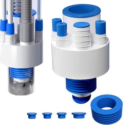 Wasmachine Afvoeradapter - Wasmachine Aansluiting - Wasmachine Installeren - Universele Compatibiliteit - 31 x 21 x 6 cm - Zwart