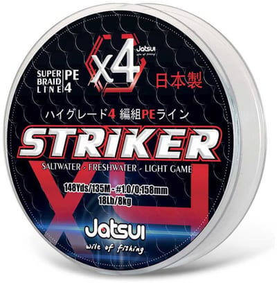Jatsui Striker Pe 4 500 M Gevlochten Vislijn Transparant 0.250 mm