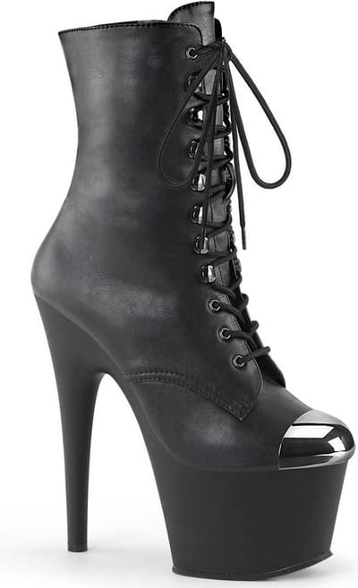 Pleaser - ADORE-1020ESC Plateau Laarzen, Paaldans schoenen - US 5 - 35 Shoes - Zwart