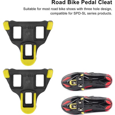 TB‑011   Cales de Vélo de Route 6 Degrés   Ensemble de Cales pour Pédales de Vélo Auto-Bloquantes