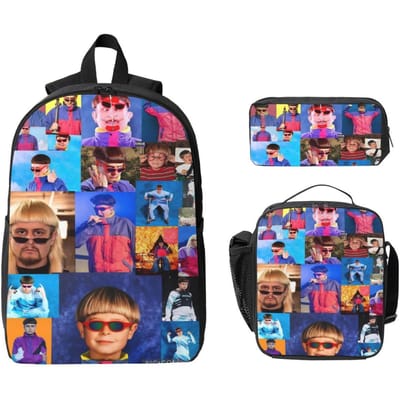 3 Stuks Oliver Tree Zanger Muziekschool Tassen Set voor Kinderen Pennenbakjes Rugzak Sets met Lunchbox Voor Schoolleerlingen Rugzak