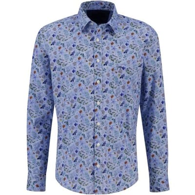 Fynch-Hatton Overhemd Multi Floral Pattern Kent Collar Wave / male