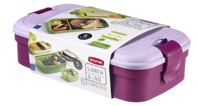 Curver Lunch&Go Lunchbox - met Bestek - Paars