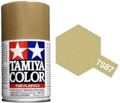 Tamiya Hobbyverf Acrylverf - TS-87 Titanium Gold - Gloss - Acryl Spray - Verf spuitbus - 100 ml