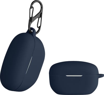 kwmobile Hoes geschikt voor Sony WF-1000XM5 - Siliconen cover voor oordopjes in donkerblauw