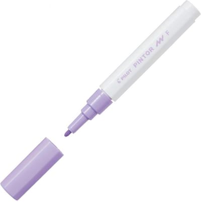 Pilot Pintor Pastel Paarse Verfstift - Fine marker met 1,0mm schrijfbreedte - Inkt op waterbasis - Dekt op elk oppervlak, zelfs de donkerste - Teken, kleur, versier, markeer, schrijf, kalligrafeer…
