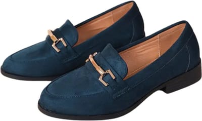 Bovista Loafers Dames - Met Hak - Damesschoenen - Instappers - Marineblauw - Maat 35.5