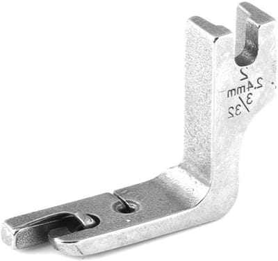 Industriële Zipper Voet voor Naai Machine - Vervangende Roller Hem Voet voor Enkele Naald Flatbed (2.4MM) - Perfect voor Ritsen en Naaiprojecten