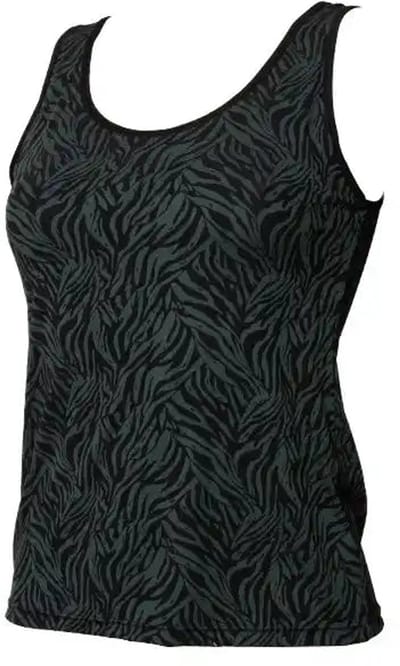 Avet dames hemd microfiber - Safari - Microvezel onderhemd met brede bandjes - Groen / M