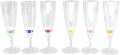 Dailygoods- Cocktailglazen 6 Stuks LED-lichtgevend - Oplichtende Wijnglazen - Innovatieve Champagneglazen - KTV-wijnbekerset - Automatische Schakelaar