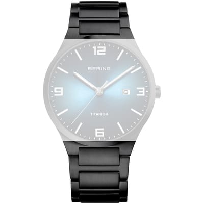 Bering Straps PT-A15240T-BTB Titanium Horlogeband