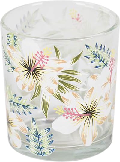 Rasteli Theelichthouder Glas Multicolour D 9 cm H 10 cm