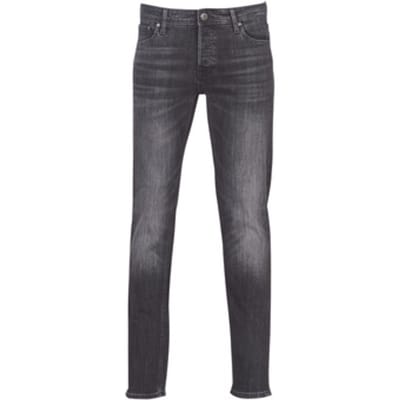 Jack & Jones zwarte heren jeans   Glenn   Stonewash wassing   Slim Fit   5-Pocket zakken   Knoopsluiting   Duurzaam   Low waist Zwart 36/34