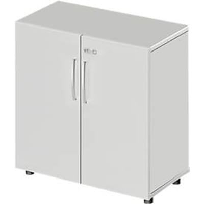 Schäfer Shop Select LOGIN kast, 2 dossierhoogtes, H, B 800 x D 420 x H 788 mm, lichtgrijs/lichtgrijs