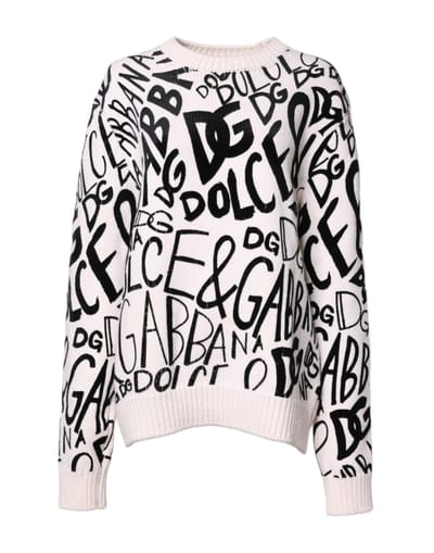 Dolce Gabbana Logo Gebreide Trui