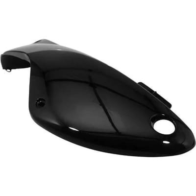 linker achterdeksel p2r voor peugeot 50 trekker scooter 2007 tot 2020 glanzend zwart nieuw