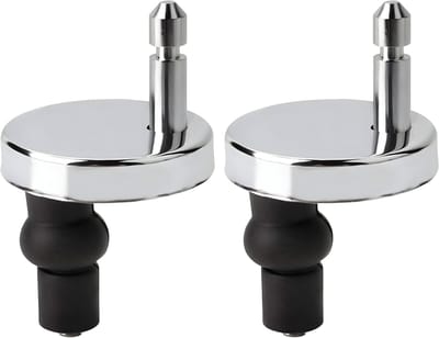 Somstyle Universele Scharnieren voor Toiletbril - 2 Stuks - RVS - Bevestigingsset Toiletbrilinstallatie - Wc Bril Onderdelen - Zilverkleurig