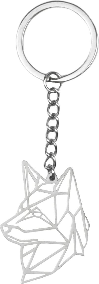 Sleutelhanger Patroon Metalen Sleutelhanger Geometrisch - Hond