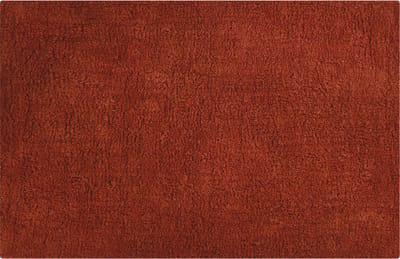 MSV Badkamerkleedje/badmat tapijtje - voor op de vloer - terracotta - 45 x 70 cm - polyester/katoen