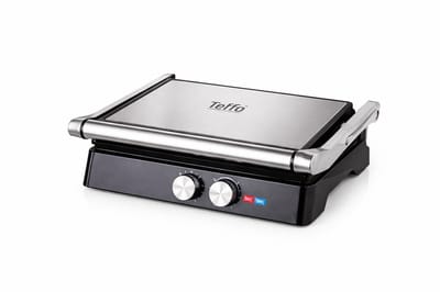 Teffo Panini Grill Contactgrill 2000 W – Grote 30×24 cm Grill & Tosti apparaat – Contactgrill met Zwevend Deksel