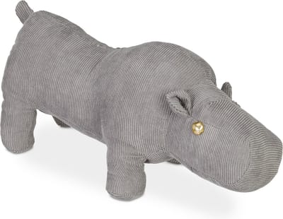 relaxdays deurstopper nijlpaard - deurstop dier - deurhouder - deurbuffer kinderkamer