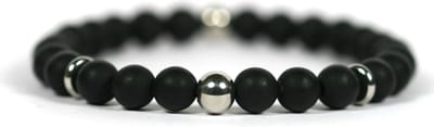 IbizaMen - matte onyx - edelstaal RVS - 8mm - 19cm