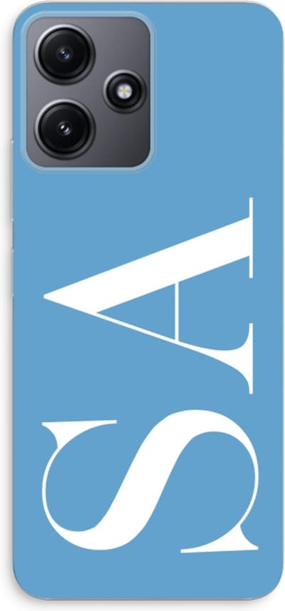 Gepersonaliseerd - Case Company® - Hoesje geschikt voor Xiaomi Redmi 12 hoesje - Monogram N°2 - Soft Cover Telefoonhoesje - Bescherming aan alle Kanten en Schermrand