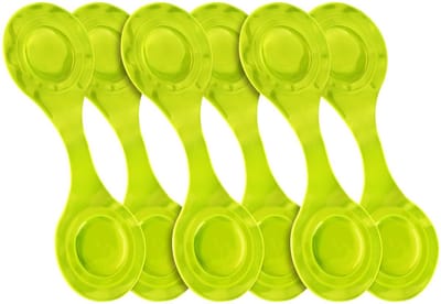 Dailygoody - Reflecterende magnetische clips - Nachtveiligheidswaarschuwing - Groen - Magnetische reflectorclips - Veiligheid voor kleding - Voor kind.